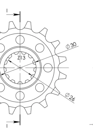 SUPERSPROX - FRONT 17T, 520 - Sprockets - 17T Wereldwijde Verzending